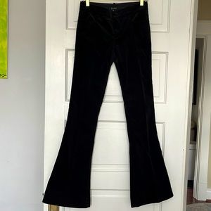 Gucci Velvet Flare Trouser Pants sz 38